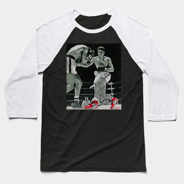 Ali , Bomaye Baseball T-Shirt by Esoteric Fresh 